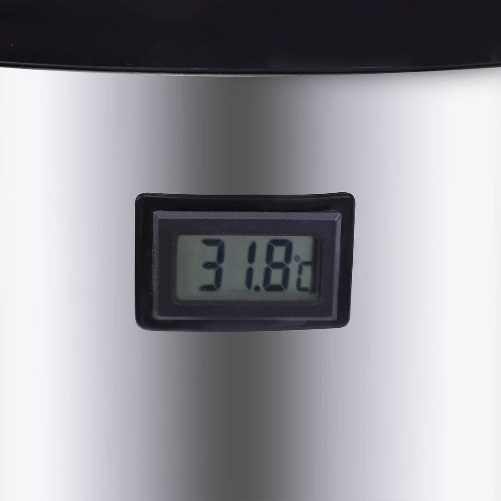 Silver Insulated Beverage Dispenser with Spigot, 2.1 gal Stainless Steel E147353