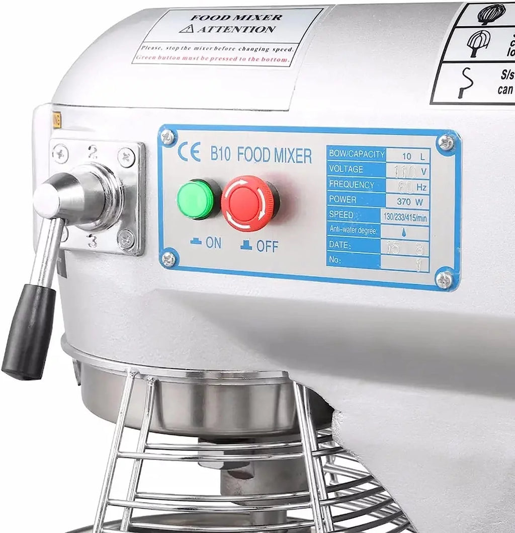 Commercial Electric Dough Mixer 3 Speed 450w 10L O162
