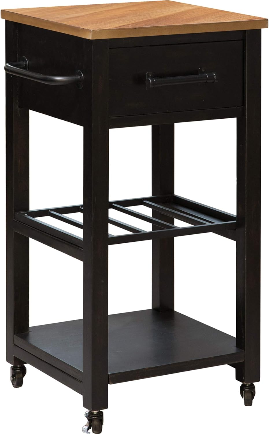 Brown Farmhouse Kitchen Cart Z666