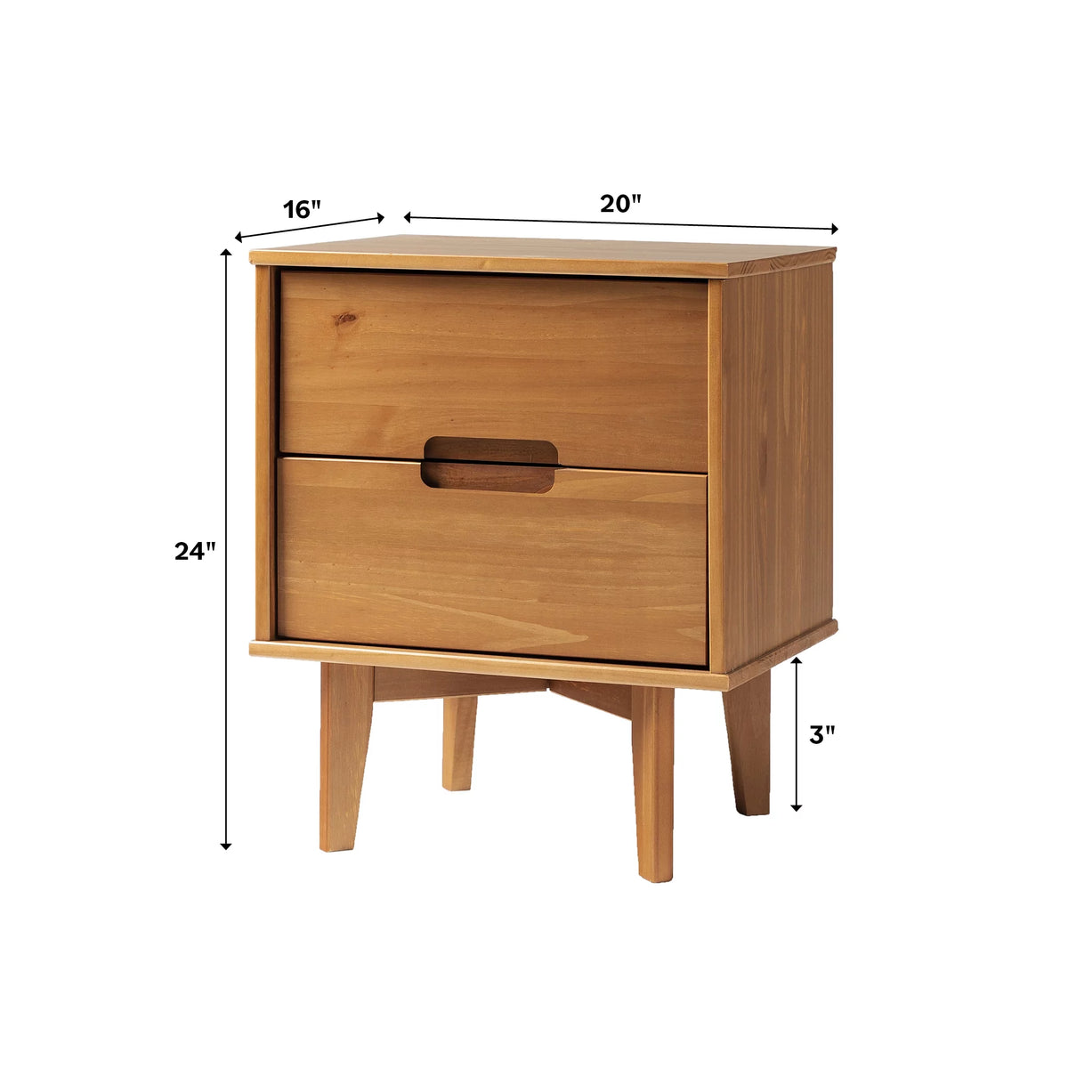 2-Drawer Nightstand O927