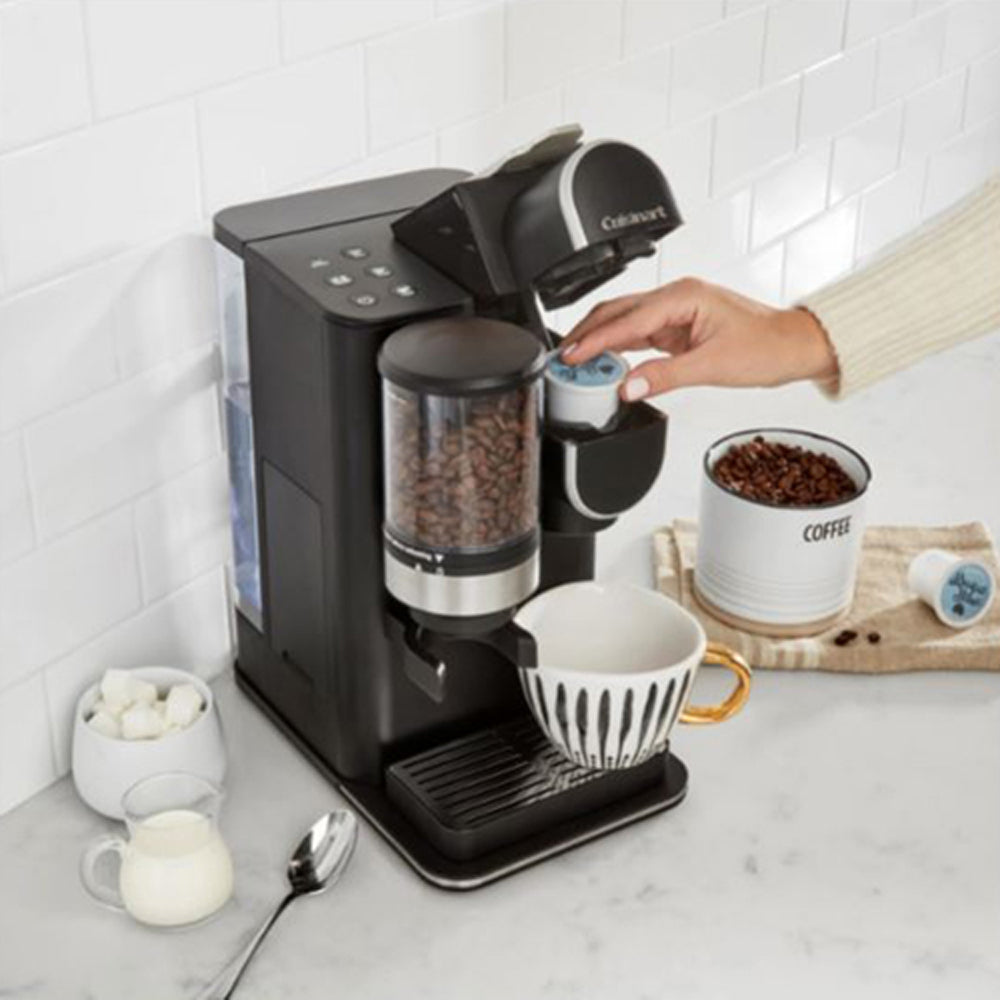 Grind and Brew Single-Serve Coffeemaker Bundle with 3 Single Serve Brew Cups of Coffee K329
