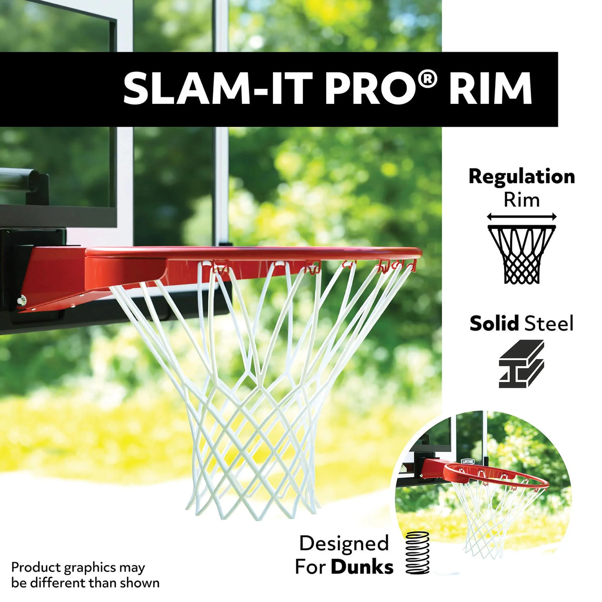 Adjustable Portable Basketball Hoop 54-Inch Acrylic T706619