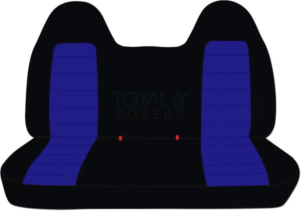 Black & Gray Two-Tone Truck Seat Covers for Front Solid Bench L850109