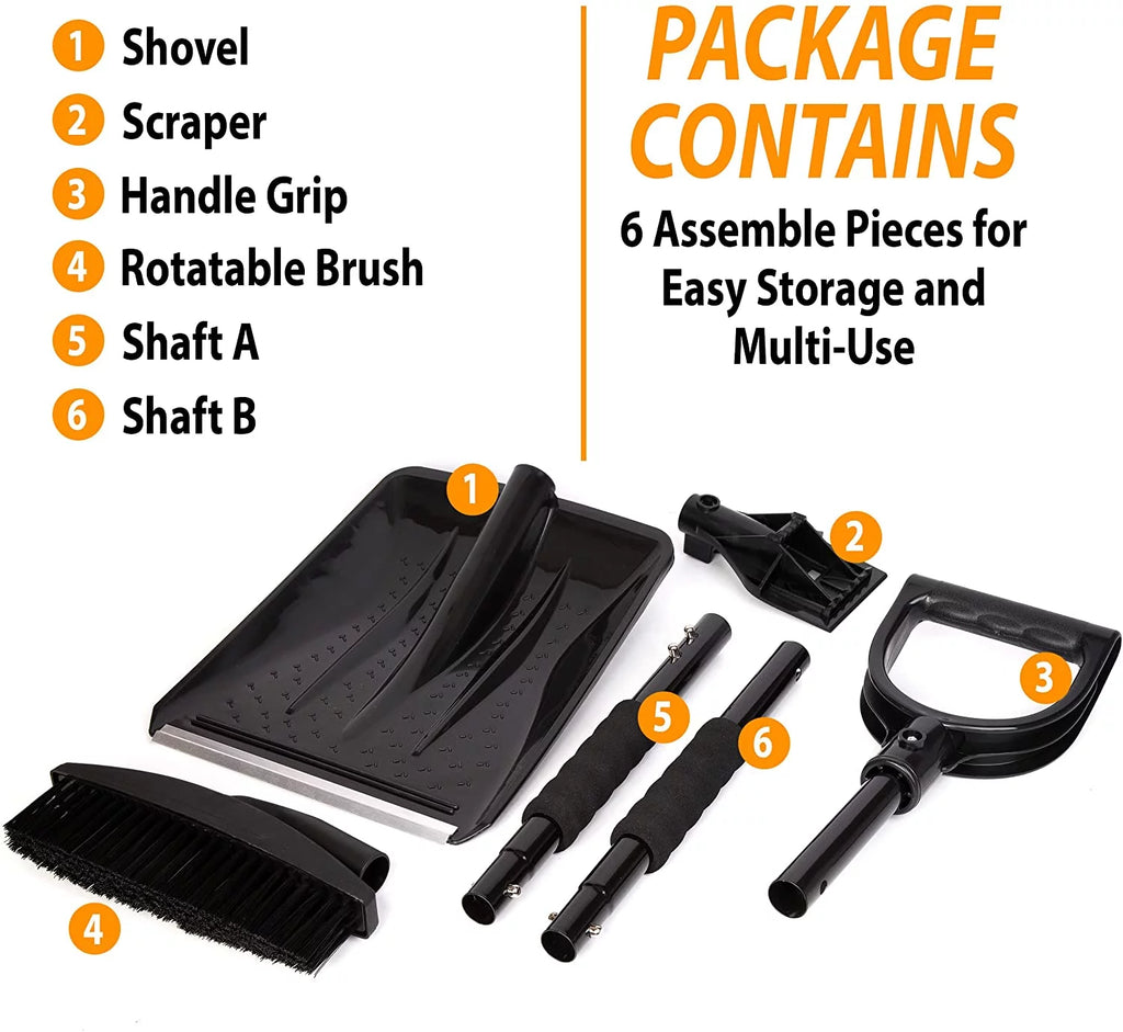 3-in-1 Snow Shovel Brush Kit with Ice Scraper L8702