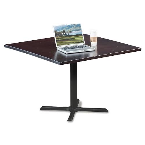 Solid Wood Top Table 42x22W Ash Distressed Finish Black Base X958195