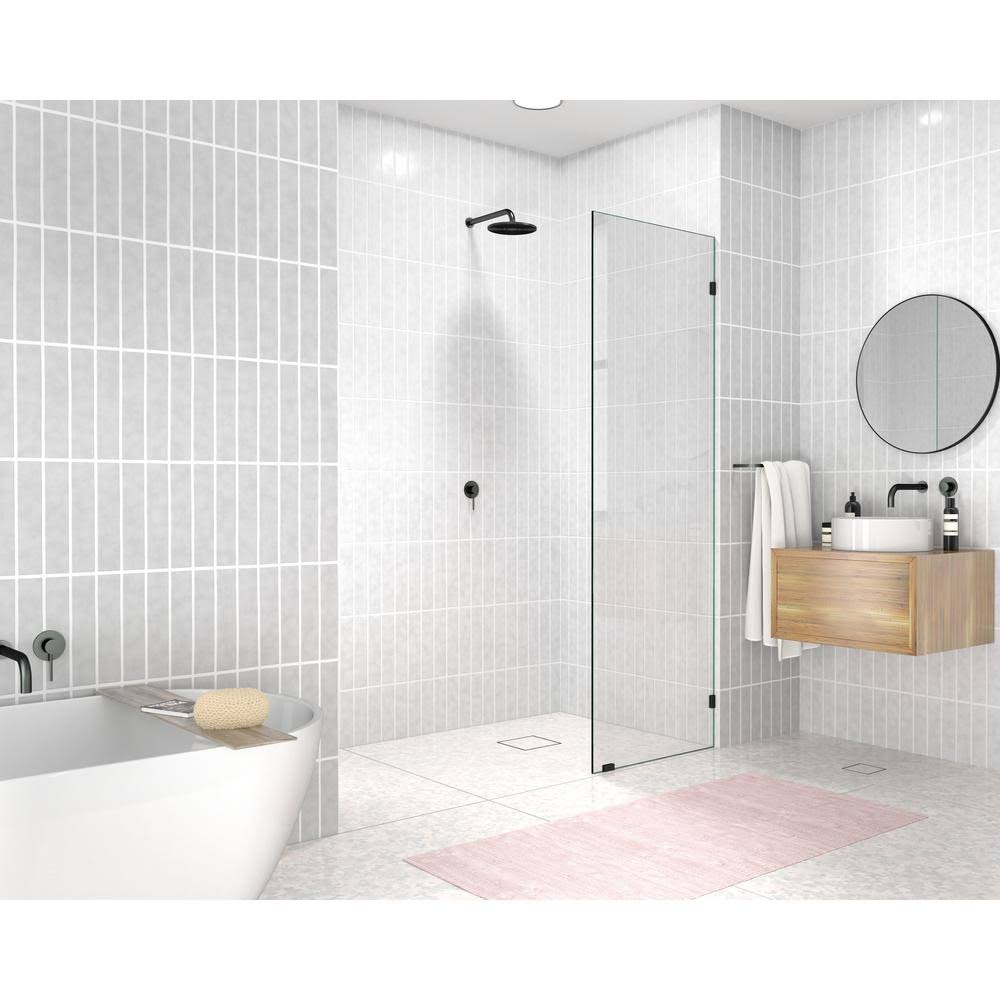 Frameless Fixed Glass Panel Oil Rubbed Bronze H246436