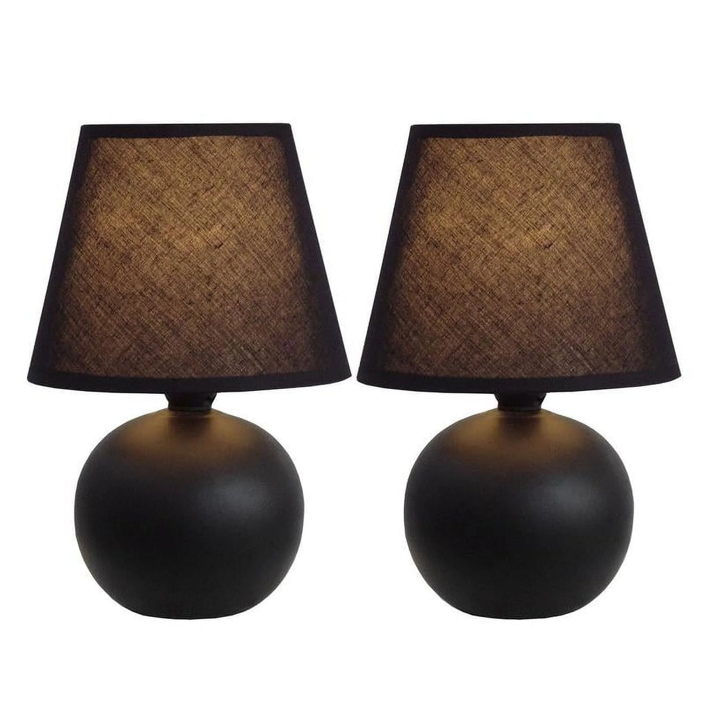Mini Ceramic Globe Table Lamp 2 Pack P316210