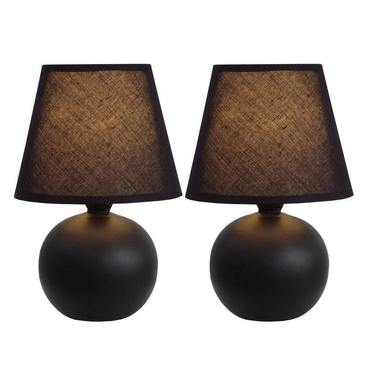 Mini Ceramic Globe Table Lamp 2 Pack P316210