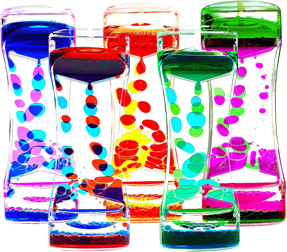 Liquid Motion Bubbler Timer Pack of 5 Fidget Toy D71252