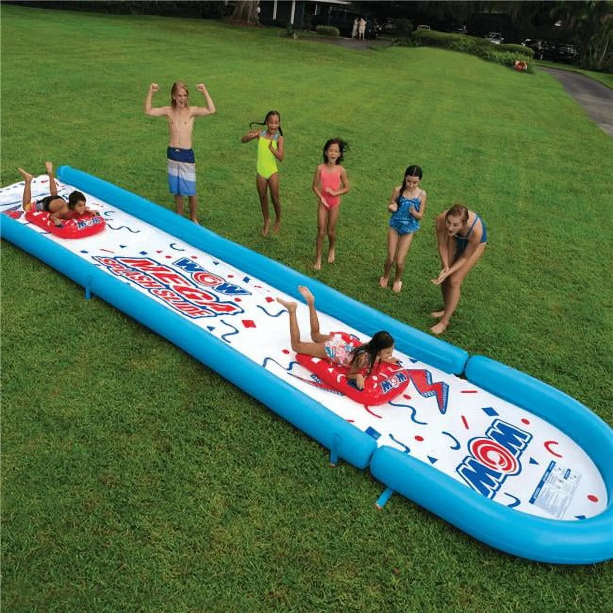 25 Ft Backyard Slide with Splash Pool K60391