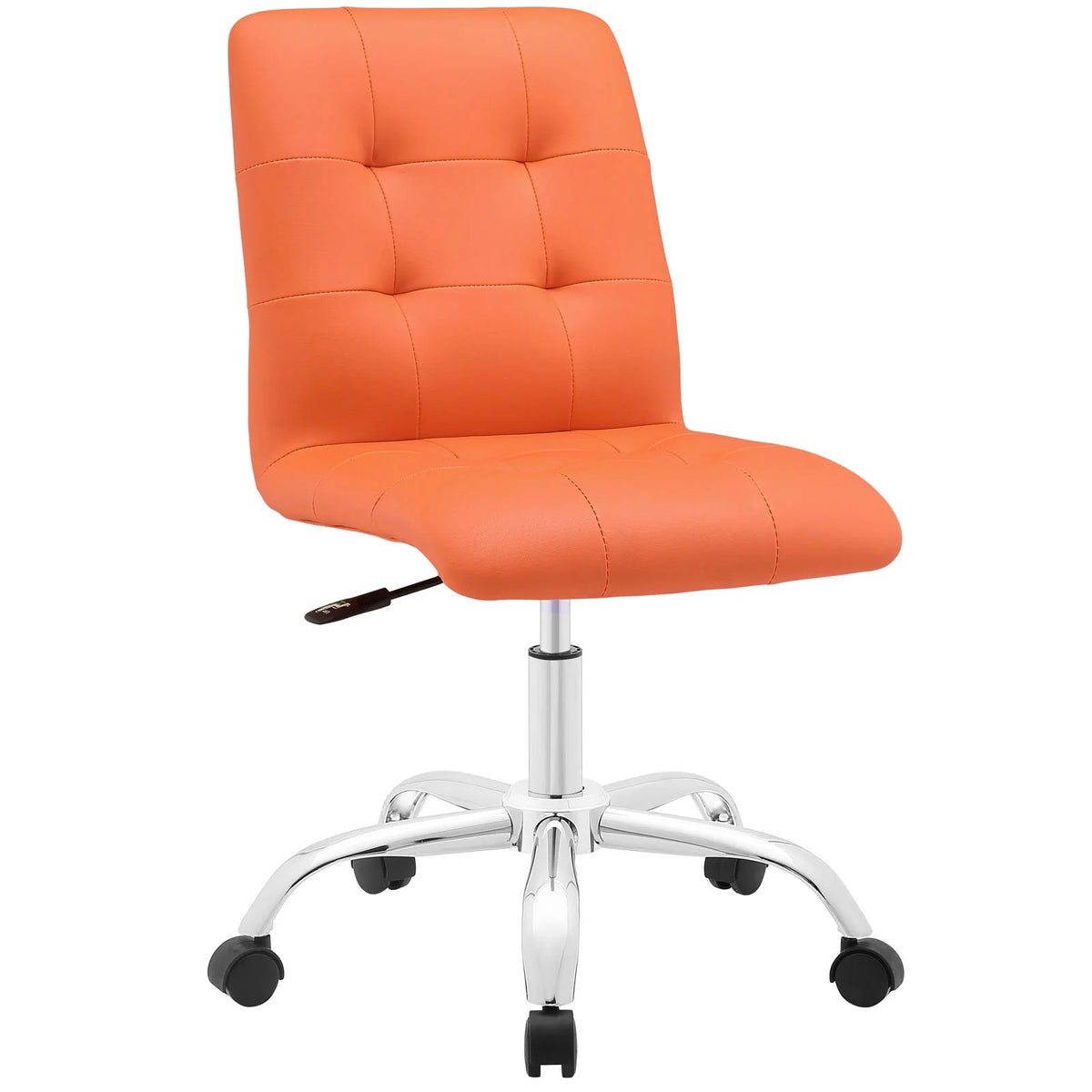 Orange Armless Mid Back Office Chair N556620