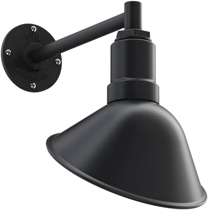 Red 9 inch Dome 11 inch Gooseneck Store Sign Light V45284