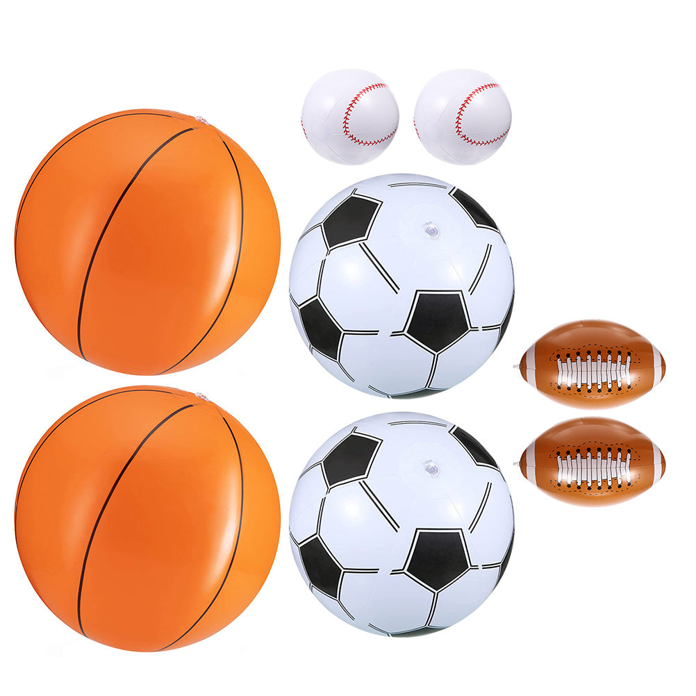 8Pcs Inflatable Sports Balls Toys K291081