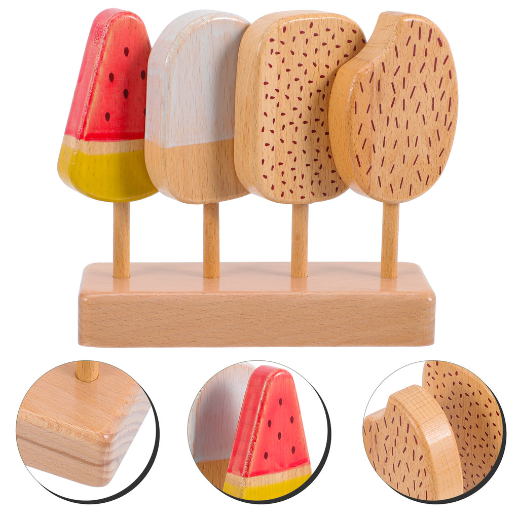 Beech Wooden Ice Cream Toy Playset P680