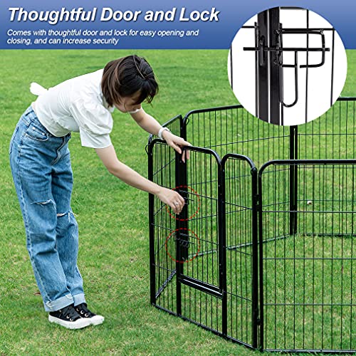 40 inch 16 Panels Metal Dog Playpen K554203