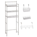 4 Piece Steel Satin Nickel Bath Shelves Set Y7020
