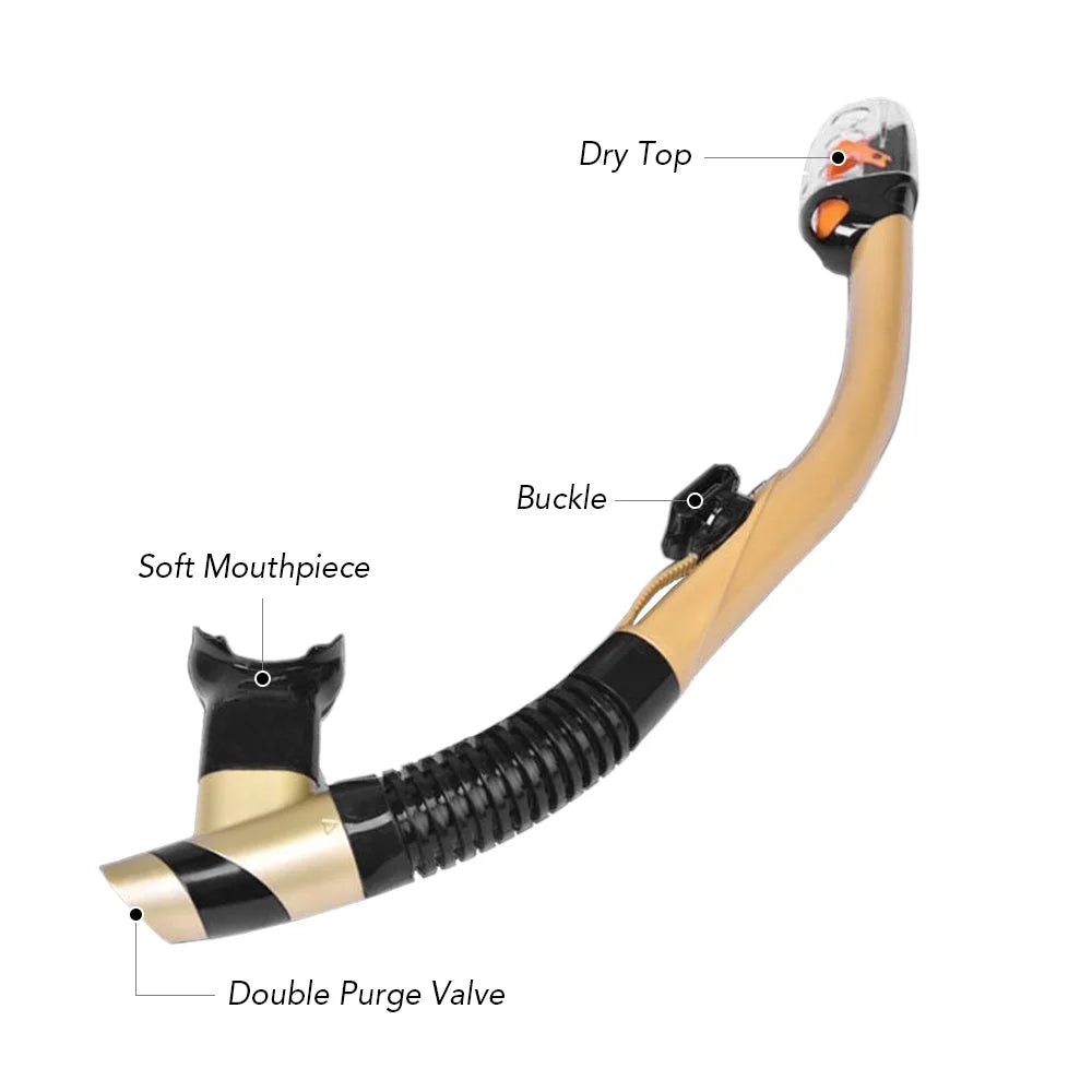 Leakproof Snorkel Set with Anti fog Goggles and Snorkel Tube H2362