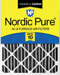 16x25x4 MERV 10 Pleated Carbon Furnace Air Filter X26788