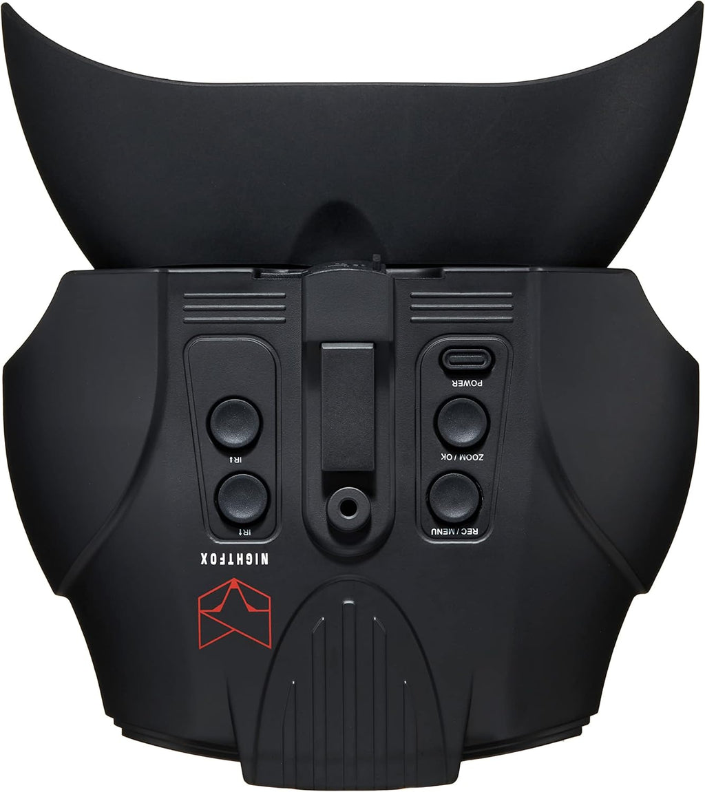 Red HD Digital Night Vision Goggles with 1x Magnification, 940nm Infrared, 1080p Video, USB Rechargeable U6752