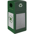 42 Gallon Forest Green Recycling Can W920
