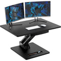 28" Black Height Adjustable Standing Desk T898