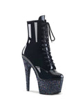 Black 7x22 Heel Platform Ankle Boot C307200