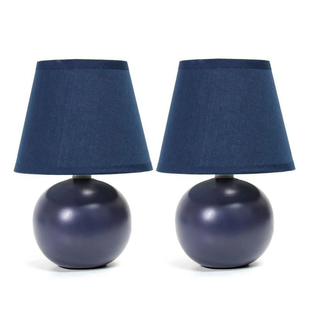Mini Ceramic Globe Table Lamp 2 Pack P316210