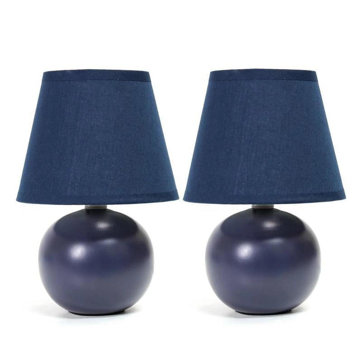Mini Ceramic Globe Table Lamp 2 Pack P316210