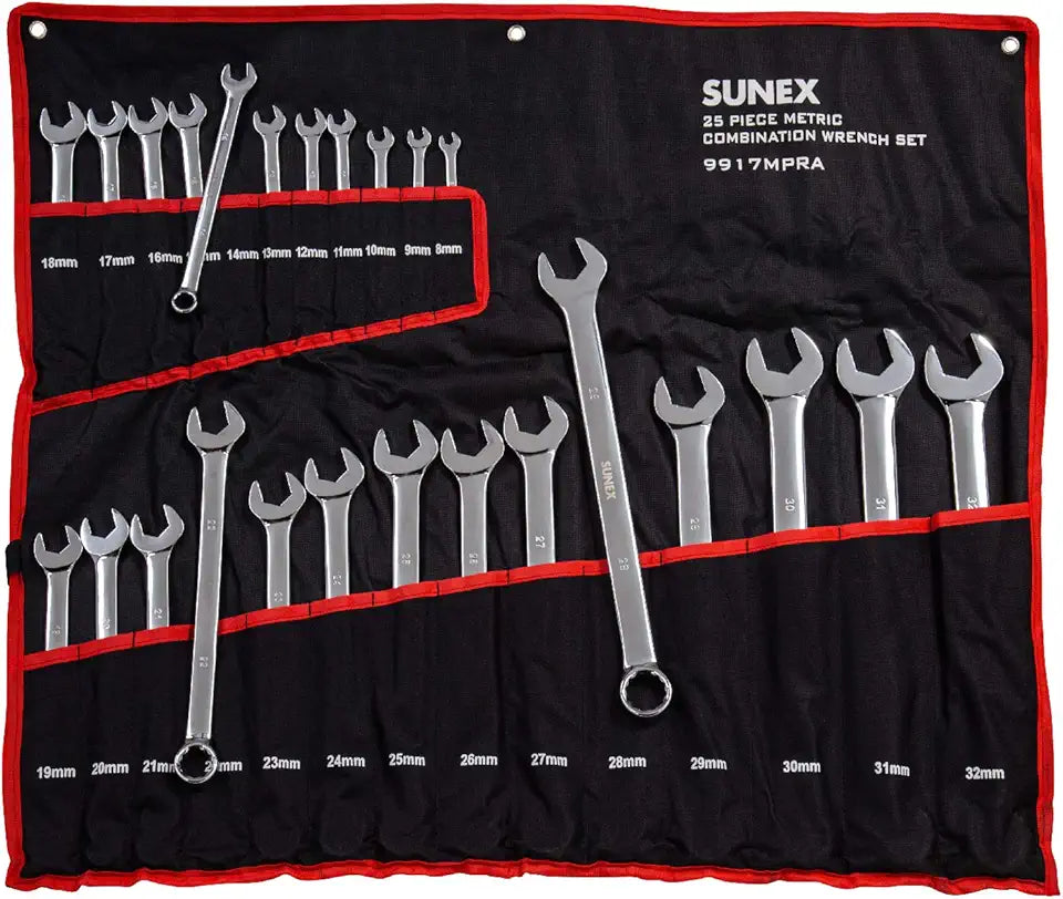 Metric V-Groove Combination Wrench Set, 8mm - 32mm, 25-Piece W79181