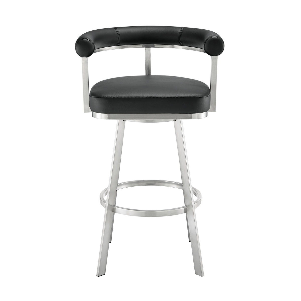 Black/Chrome Swivel Bar Stool C70722