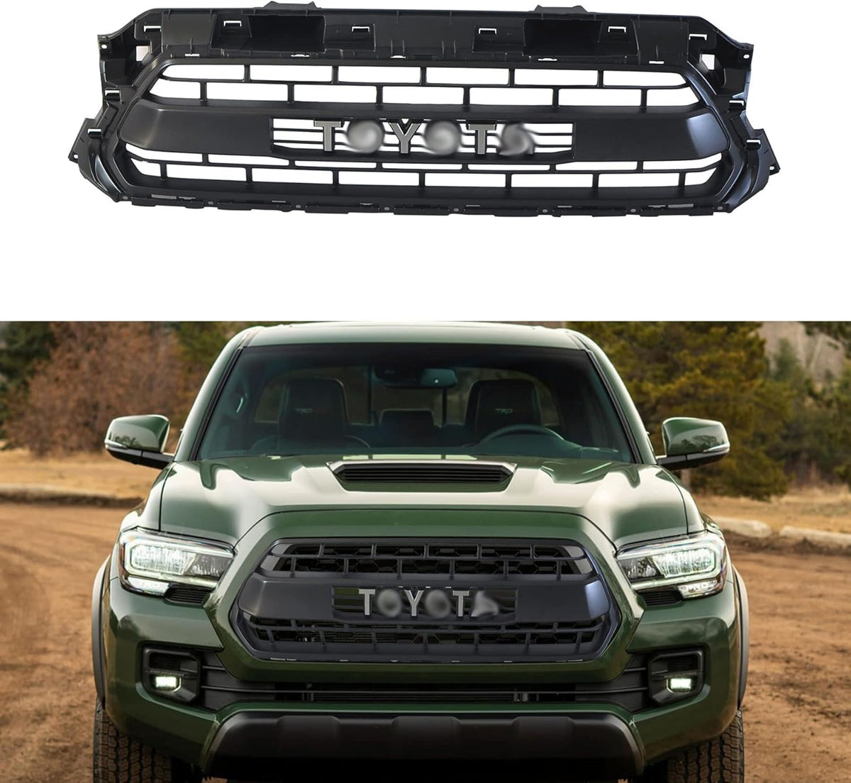 Black LED Front Grille for Tacoma 2012 2013 2014 2015 Q812043