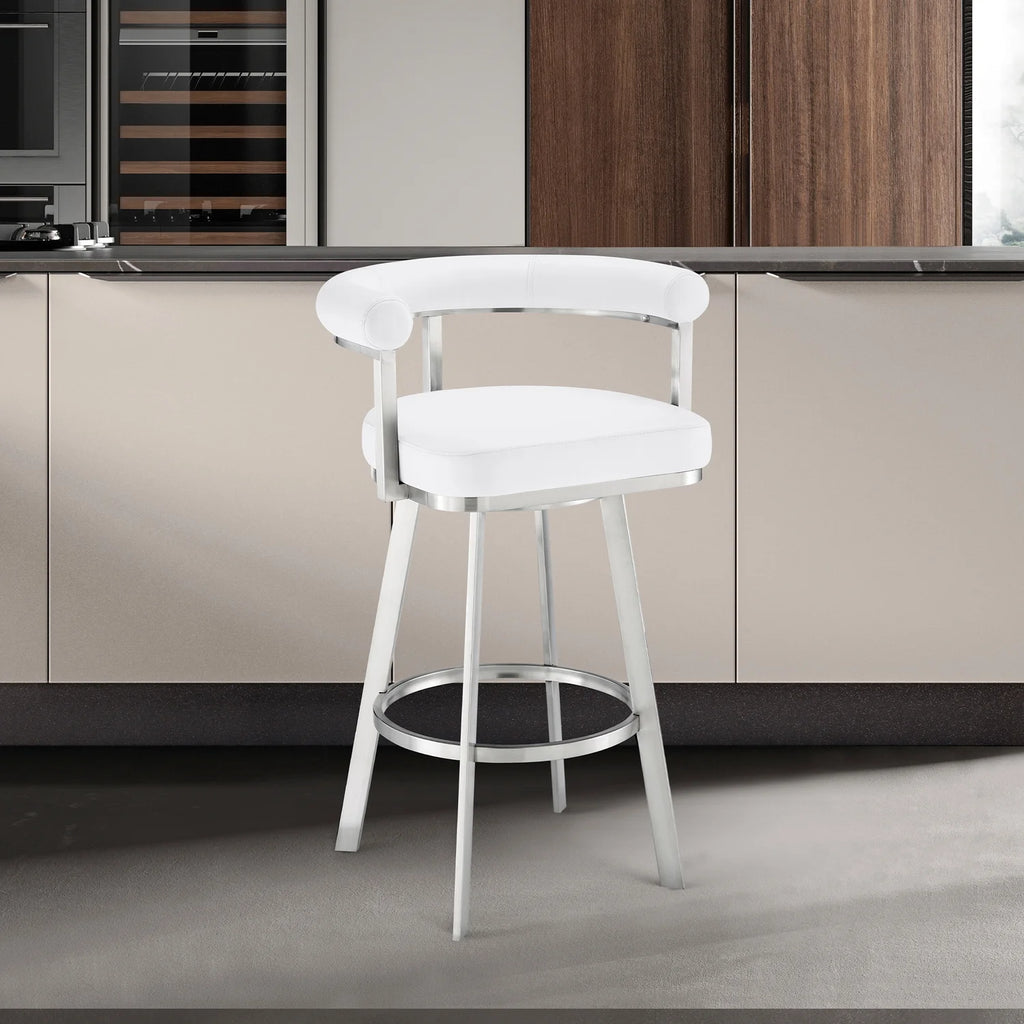 Black/Chrome Swivel Bar Stool C70722