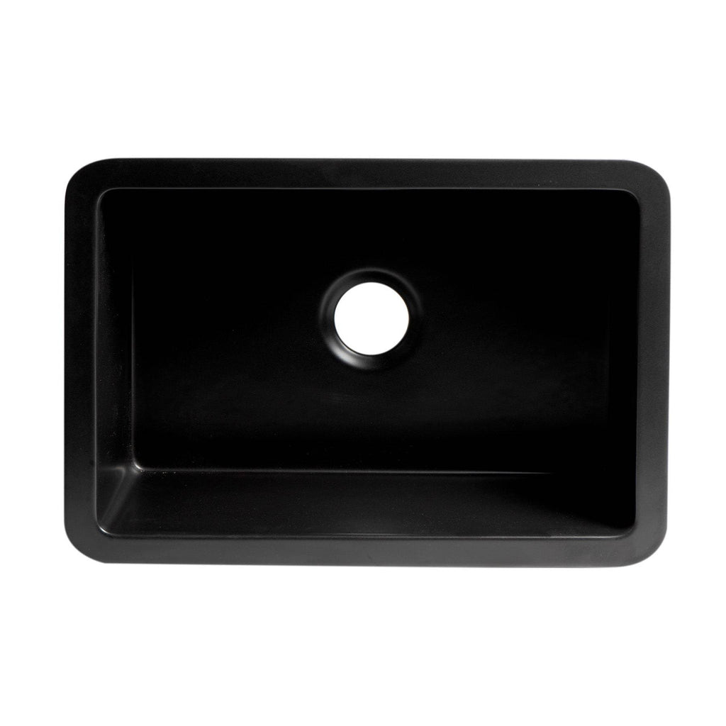 Black Matte Fireclay Kitchen Sink K819164