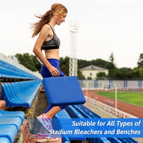 2 Pcs Water-Repellent Stadium Seat Cushions T75090
