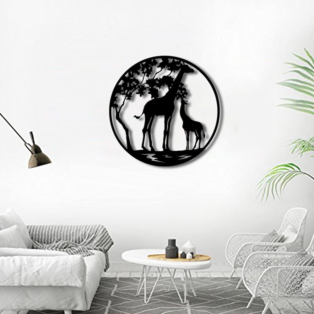 Giraffe Metal Wall Decor 24x24 O92502