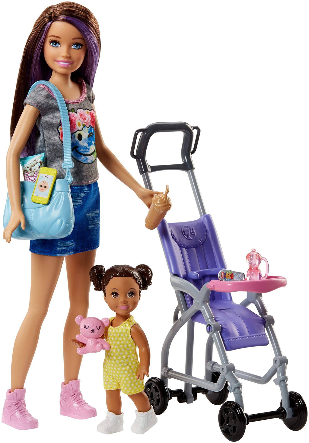 Caucasian Doll and Stroller Playset Z249831