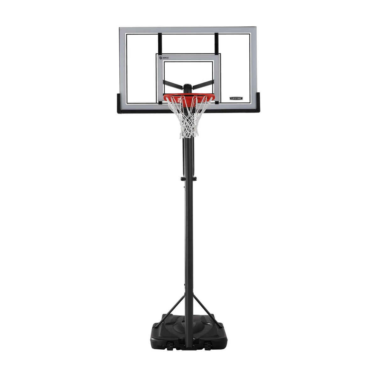 Adjustable Portable Basketball Hoop 54-Inch Acrylic T706619