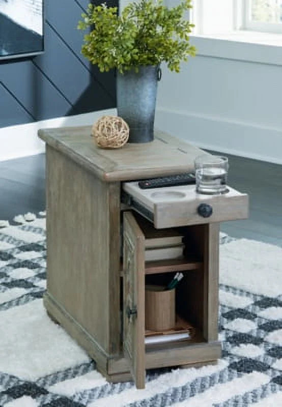 Bisque Chairside End Table G83709